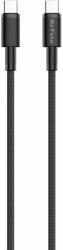 DeTech Кабел DeTech от USB C(м) към USB C(м), 1m, до 100W, черен