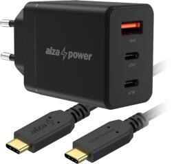 AlzaPower G610CCA Fast Charge 67 W fekete + Core USB-C 2.0 100 W, 2 m fekete (APW-CCG610CCA-CBTC4020B)
