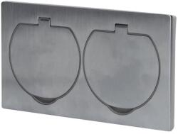 Solight 5B321 - Kültéri beépített dupla padlóaljzat IP55 5B321 (SL1119)