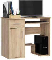 AKORD Furniture Factory - Jay Íróasztal Sonoma Tölgy, Klasszikus Stílus, Álló Típus, 90x74x50 cm, 1 Fiók és 1 Ajtós, Laminált Lemez, Mat Felület, Összeszerelhető