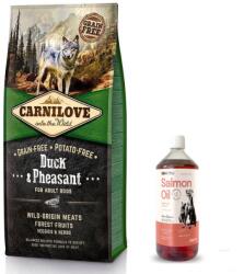 CARNILOVE Carnilove Kacsa és fácán felnőtteknek 12kg + LAB V lazacolaj kutyáknak és macskáknak 1000ml
