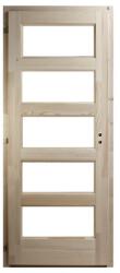 Design Ajtó Zebra 5 beltéri ajtó 12 cm pallótokkal üvegezhető - 90x210 bal (1148)