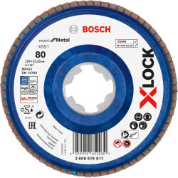 Bosch X-LOCK X551 Expert for Metal legyezőtárcsák, egyenes változat, műanyag X-LOCK X551 legyezőtárcsa, Expert for Metal (2608619817)
