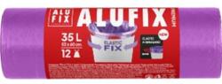 Alufix Saci de gunoi resigilabili Elastic FIX LDPE 53x60cm 35 ℓ/12 buc 22mic violet