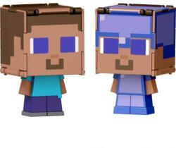 Mattel Minecraft 2 az 1-ben Flippin Figs átalakítható figura - Steve Varázspáncélban és Steve (HTL43_JCN19)