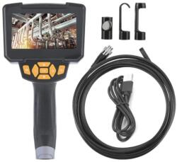 Adsinio kétlencsés ipari endoszkóp, kettős ellenőrző kamera 10 méteres kábellel, 32 G memóriakártya, 4, 3 hüvelykes 1080P HD LCD, 8 LED-es lámpa, 8 mm-es IP67, vízálló, kettős lencse (A132)