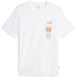 PUMA GRAPHICS Vertical Tee M | Bărbați | Tricouri | Alb | 677187-02