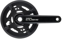 Shimano Cues FC-U4010-2 Linkglide integrált tengelyes hajtómű, 30-46T, 2x9s, 2x10s, 170 mm, LV, fekete