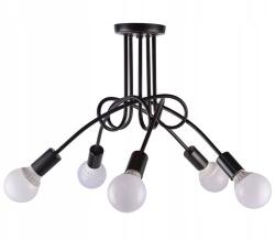 Toolight Toollight Paradise, 5 karos mennyezeti lámpa 5xE27, 392252, fekete matt, OSW-04012 (OSW-04012)