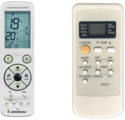 General PANASONIC A75C2562, CWAA75C2362, CWA75C2149, CS-PE9CKE, CS-PE12CKE, CWA75C2504 - luxus háttérvilágítású távirányító