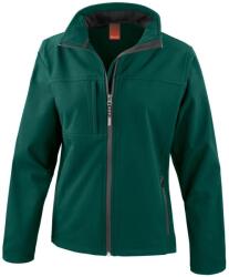 RESULT Női Softshell Premium 3 rétegű teljesítmény kabát (vízálló, szélálló és S zöld