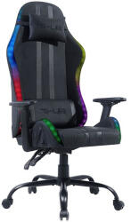 The G-Lab Gamer szék - KS ELECTRON EX (fekete; állítható magasság; áll. kartámasz, RGB LED)