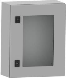 DKC CE fém elosztószekrény üvegablakos ajtóval, szerelőlemezzel 500x300x200 mm (R5CEX0532) (R5CEX0532)