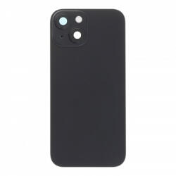  Apple iPhone 15 akkufedél (hátlap) kamera lencsével, mágneses gyűrűvel, chippel és vakuval, fekete (gyári)