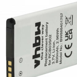 Utángyártott Swisstone RCB03S02 - 800 mAh 3.7 V Li-Ion - utángyártott mobiltelefon akku