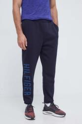 Tommy Hilfiger melegítőnadrág sötétkék, nyomott mintás - sötétkék M
