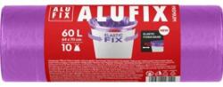Alufix FIX rugalmas LDPE újrazárható szemeteszsákok 64x70cm 60 ℓ/10db 22mic lila