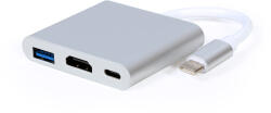 Gembird USB Type-C(M) HDMI(F)/USB-A(F)/USB-C(F) adapter Gembird A-CM-HDMIF-02-SV