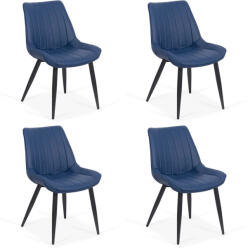 Chairs ON Set 4 scaune bucatarie pe culoarea albastru
