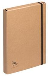 PAGNA Füzetbox, A4, 40 mm, nátronpapír, PAGNA "Pur", barna (PG2131611) - tintasziget