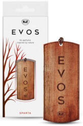 K2 Odorizant Auto din Lemn Masiv K2 EVOS SPARTA, Parfum Chypre (Grapefruit, Cedru, Mosc), Design Elegant Dog Tag (V031)