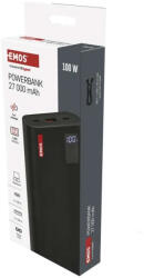 EMOS Powerbank NTBF30, 27 000 mAh, 100 W PD, fekete B0561B (B0561B)