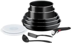 Tefal Vase de gatit Tefal Ingenio Easy on Cook, 10 bucati, acoperire antiaderenta, indicator de pornire, baza de difuzie, gatit sanatos, gatit in siguranta, L1599902 (L1599902)