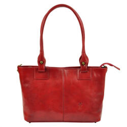 Florence 18 piros női bőr shopper táska, válltáska 40 x 24 x 10 cm (34901)