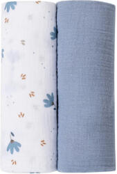 Bubaba muslin pelenka 2 db 70x70 cm - Blue