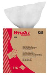 KC 8266 WypAll X60 ipari törlő, fehér, pop-up dobozban, 43x21cm, 126 lap