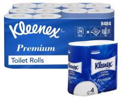 KC 8484 Kleenex kistekercses WC papír, fehér, 4 rétegű, 160 lap