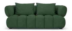 Micadoni Canapea Reese cu 2 locuri si tapiterie din tesatura structurala, verde (MIC_2S_192_F1_REESE6) Canapea