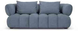 Micadoni Canapea Reese cu 2 locuri si tapiterie din tesatura structurala, albastru jeans (MIC_2S_192_F1_REESE7) Canapea