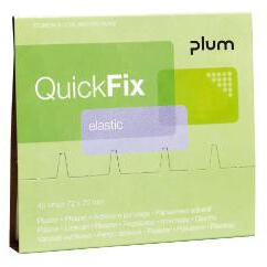 PLUM 5512 QuickFix textil ragtapasz utántöltő, natúr, rugalmas, 45db/doboz