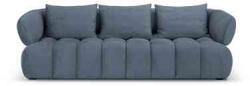 Micadoni Canapea Reese cu 3 locuri si tapiterie din tesatura structurala, albastru jeans (MIC_3S_192_F1_REESE7) Canapea