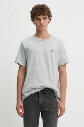 Levi's pamut póló piros, férfi, sima - szürke XS