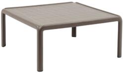 Nardi Szürke és barna műanyag kerti dohányzóasztal Komodo Tavolino 70 x 70 cm (40378.10.000)
