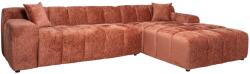 Richmond Földpiros kárpitozott sarokkanapé Richmond Cube 325 cm, jobb (RI-S5137-BLUSH-FUSION-92)