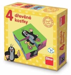 Dino Fa kockák Mole - 4 kocka