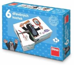 Dino Fa kockák Mole - 6 kocka