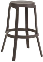 Nardi Barna műanyag kerti bárszék Stack Maxi 76, 5 cm (40358.44.000)