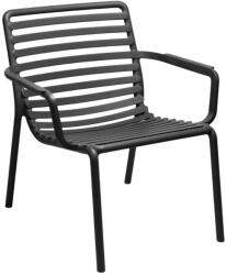 Nardi Antracitszürke műanyag kerti fotel Nardi Doga Relax (40256.02.000)