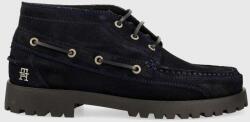 Tommy Hilfiger velúr félcipő TH BOAT BOOT CLASSIC sötétkék, férfi, FM0FM04684 - sötétkék Férfi 46