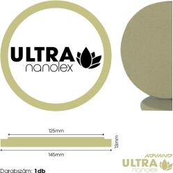 Nanolex NXPPAD72 Polírszivacs 145x13x125, Ultra Durva - Bézs 1db