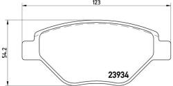 BREMBO fékbetétkészlet, tárcsafék BREMBO P 68 031 for RENAULT (P 68 031)