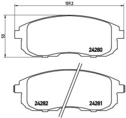 BREMBO fékbetétkészlet, tárcsafék BREMBO P 23 126 for SUZUKI, NISSAN (P 23 126)