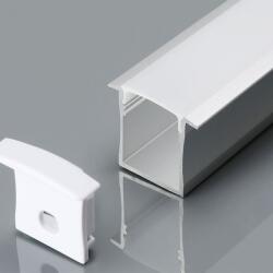 V-TAC Alumínium profil - Süllyeszthető - Tejfehér fedlappal - 2000 x 32 x 20 mm - 3372 (3372)