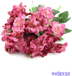  Azálea selyemvirág csokor 49 cm - Sötét Mályva