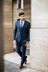 Elite Fashion Ralph redford kék slim fit Öltönynadrág - elitedivat - 15 990 Ft