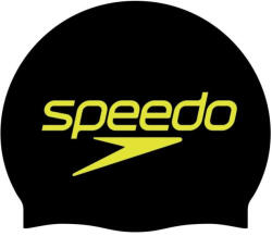 Speedo slogan print cap black stacked logo galben/negru